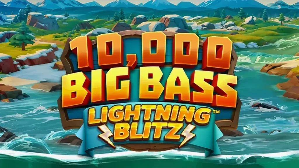 Tampilan visual permainan slot 10,000 Big Bass Lightning Blitz