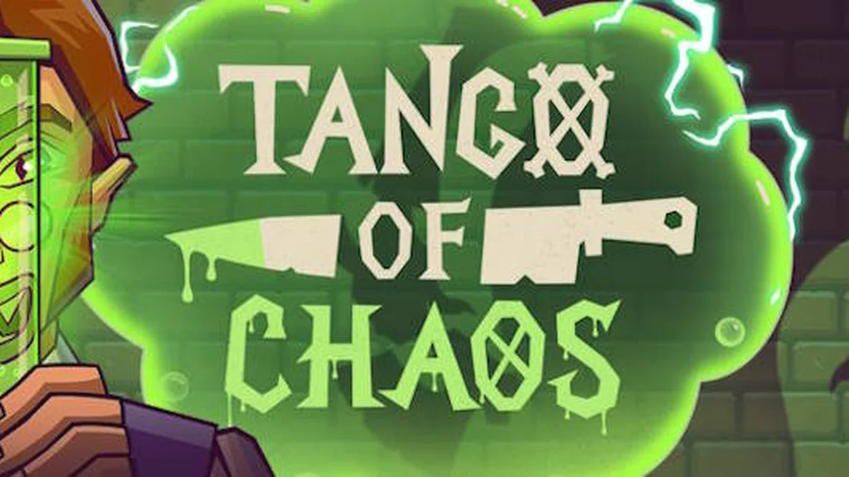 Tampilan antarmuka seluler slot Tango of Chaos dengan desain laboratorium yang dinamis.